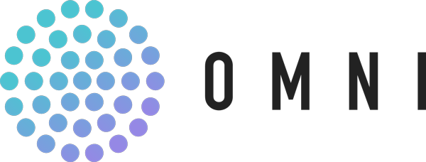 Omni logo - secure data with a software platform